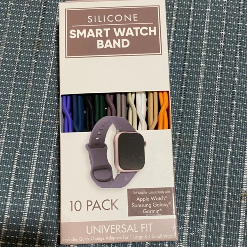 Silicone Smart Watch Band Set - 10 Pack
